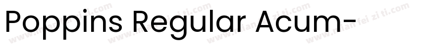 Poppins Regular Acum字体转换